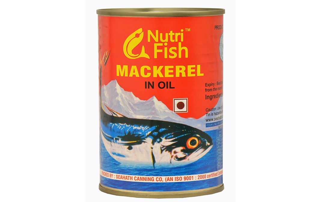 Nutri Fish Mackerel In Oil    Tin  425 grams